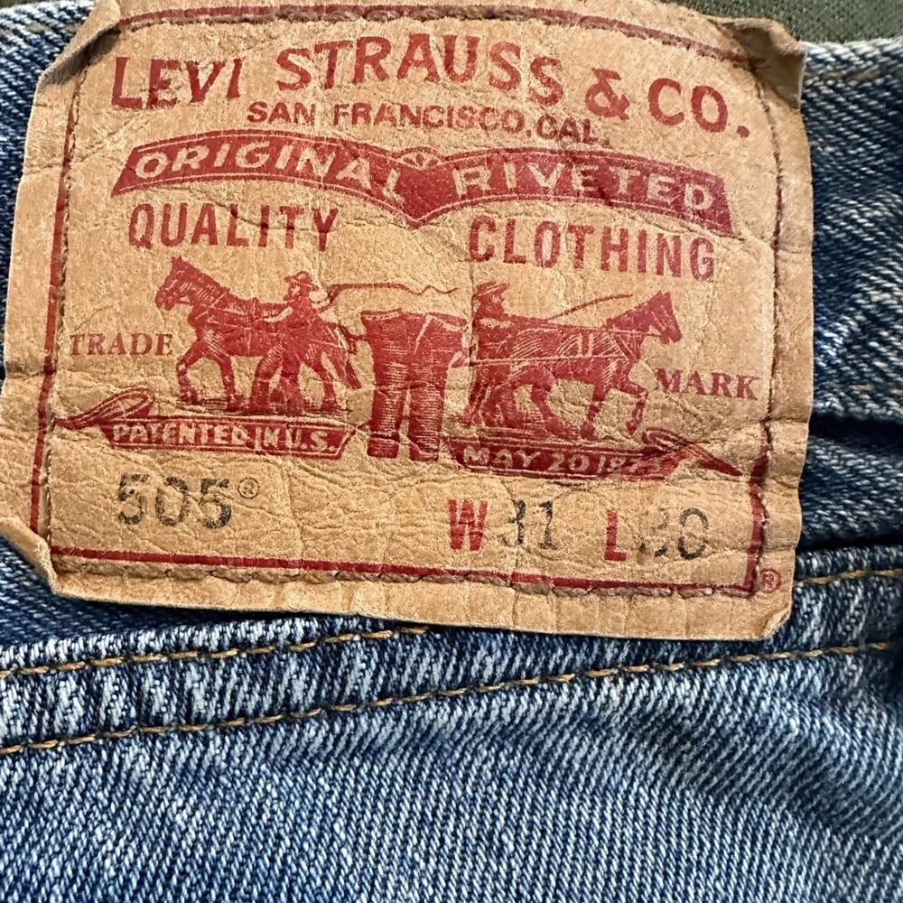 Levi's Men's 505 Straight Leg Jeans - Light Blue - Picture 5 of 5